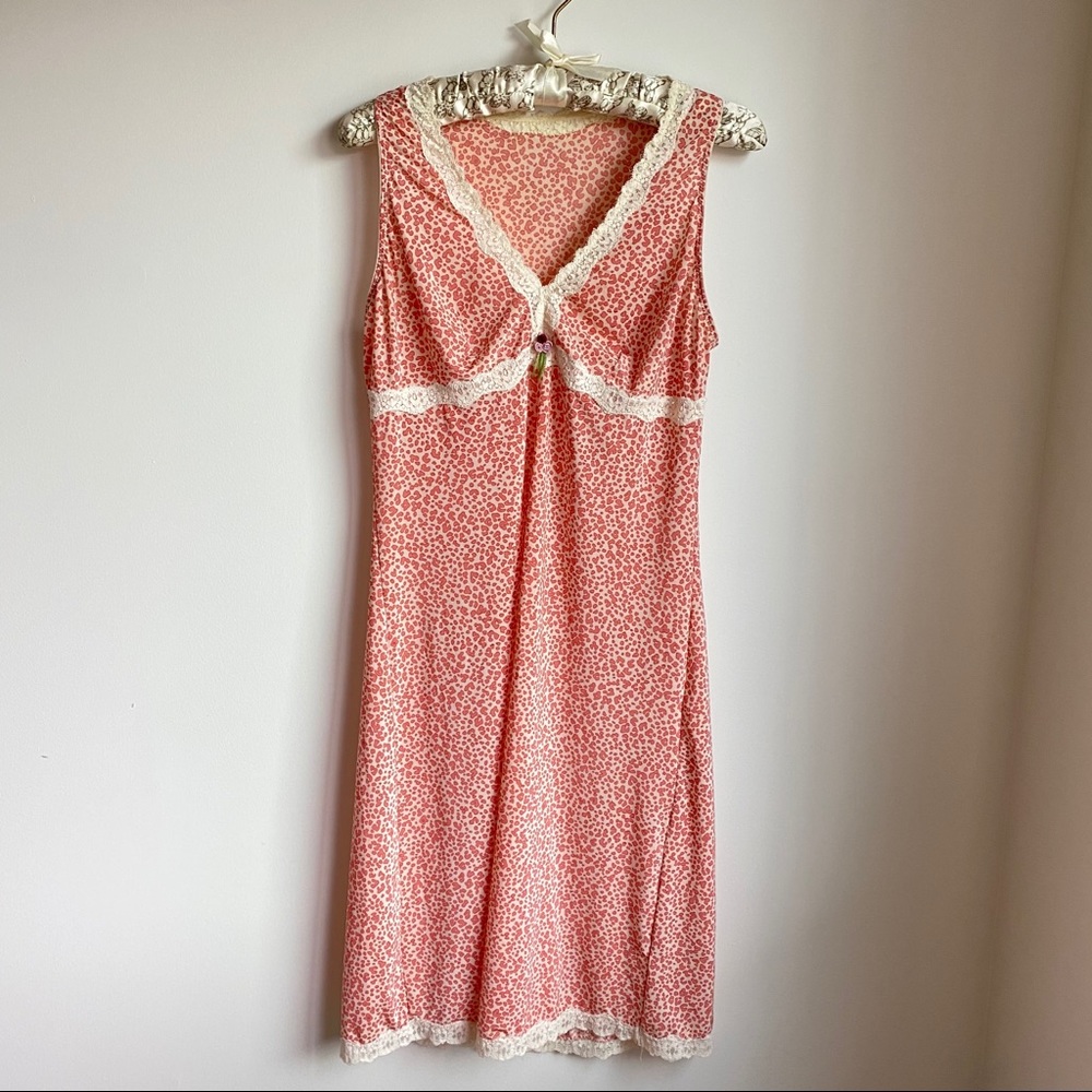 Donna Loren Slip & Thong Nightgown Set Medium